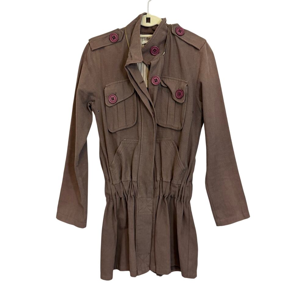 Mike & Chris Jacket Womens M Brown Military Utility Outdoor Field Made in USA